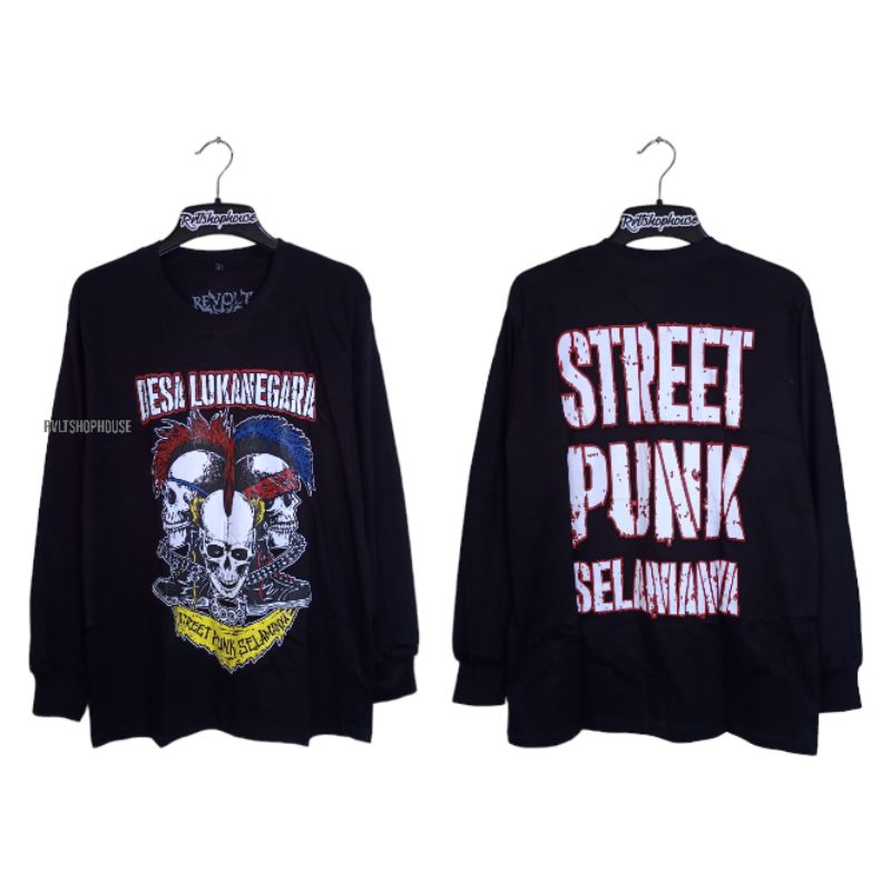 Kaos Band Punk Desalukanegara Lengan Panjang / Longsleeve Punk T-shirt Punk/ Kaos Distro / Kaos Band