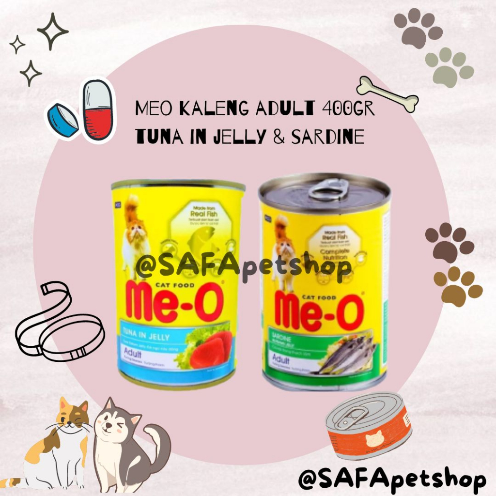 MEO KALENG DEWASA - MAKANAN BASAH KUCING DEWASA MEO KALENG 400GR