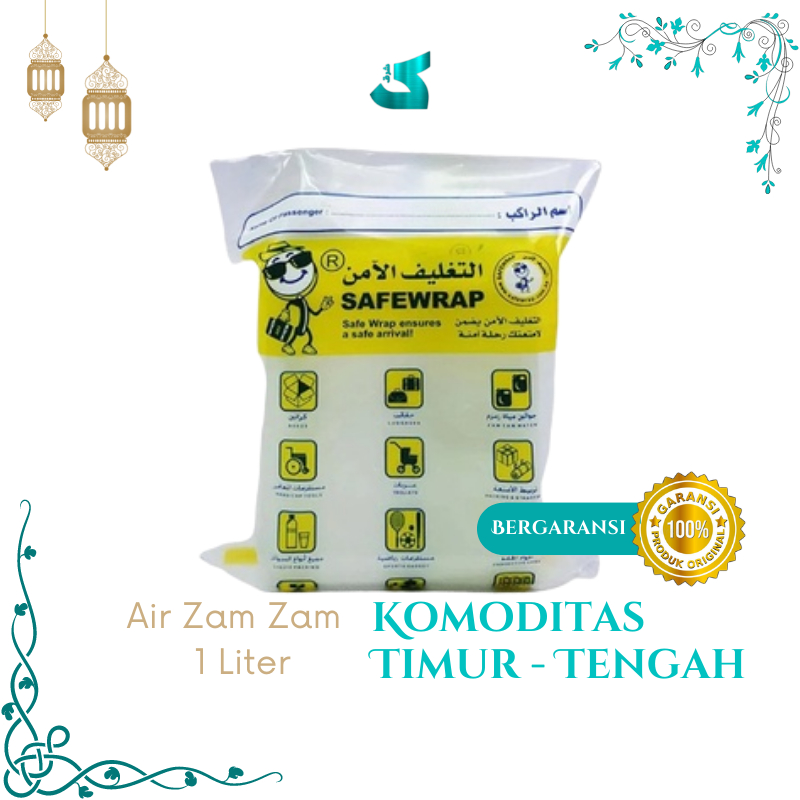 

Air Zam Zam 1 Liter Pure Water Original ZamZam Oleh - Oleh Haji & Umroh