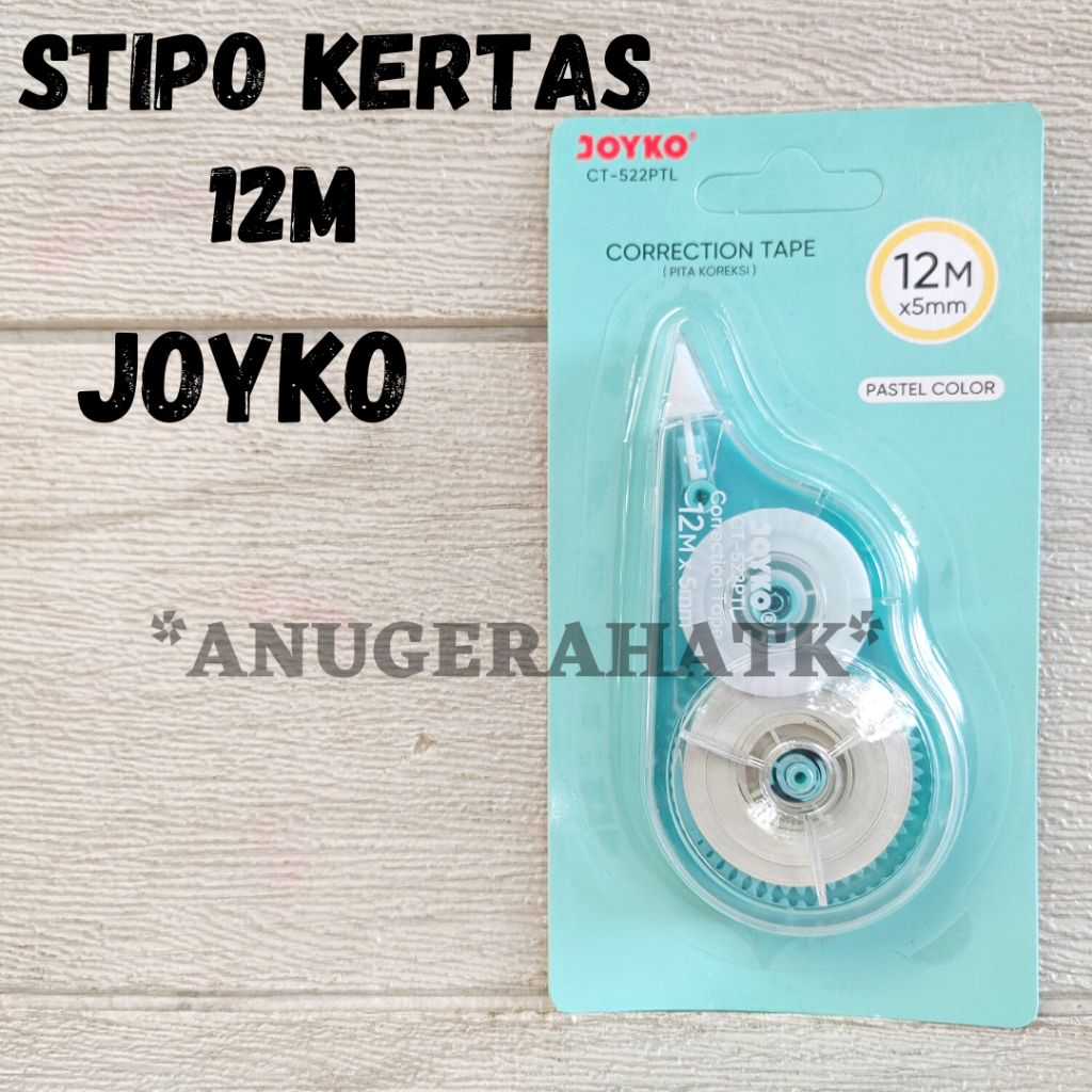 

Stipo Tipe Ex Kertas / Correction Tape Joyko CT 522 Pastel