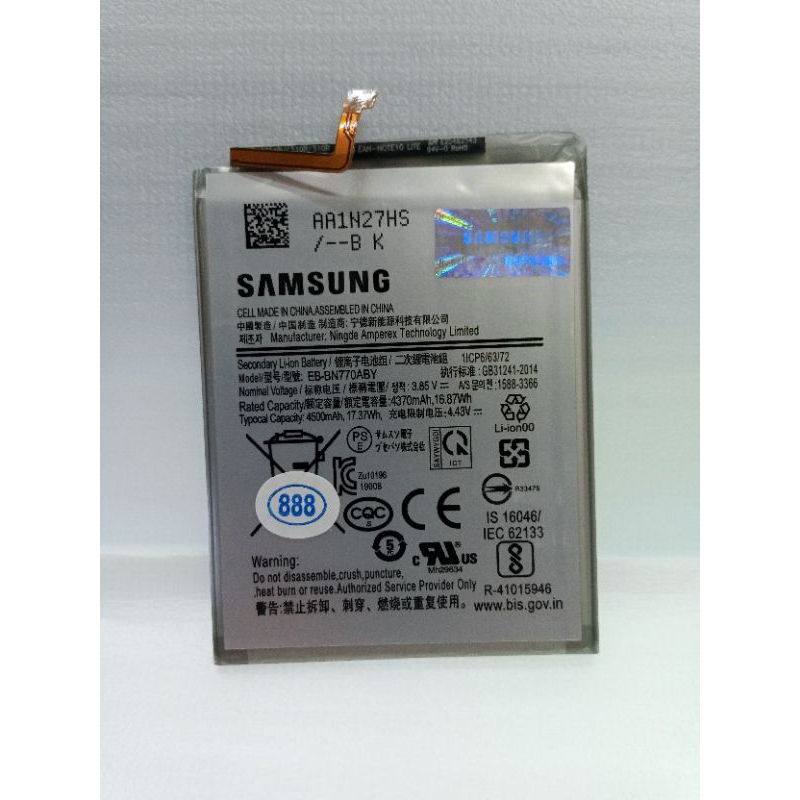 BATERAI SAMSUNG NOTE 10 LITE SM BN770ABY ORIGINAL 888