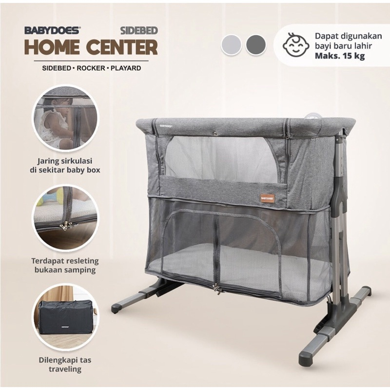 Box BabyDoes BD 1775 Home Center Side Bed / Tempat Tidur Bayi / Side bed
