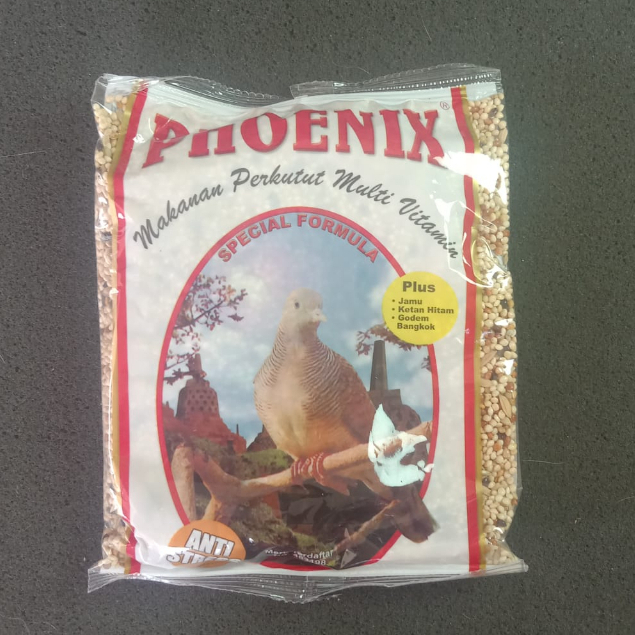 PHOENIX PERKUTUT PAKAN MAKANAN HARIAN BURUNG PERKUTUT MIX BIJI MILET GODEM KEMASAN PLASTIK MV MVPKT