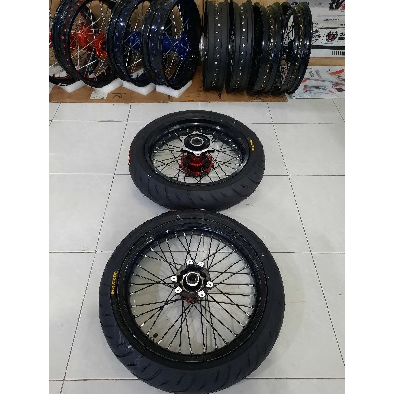 WHEELSET VELG SET SUPERMOTO CRF 150