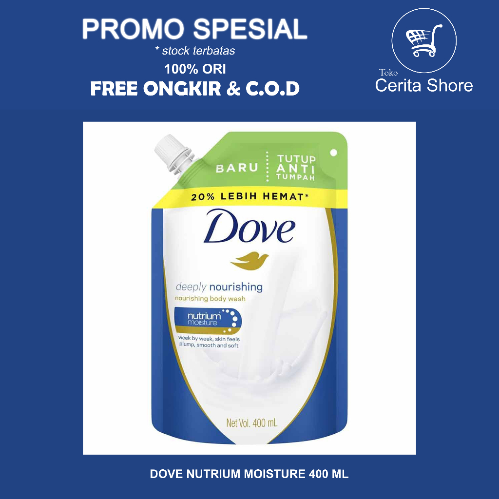 DOVE NUTRIUM MOISTYRE 400ML/ DOVE BODY WASH / DOVE NOURISHING BODY WASH