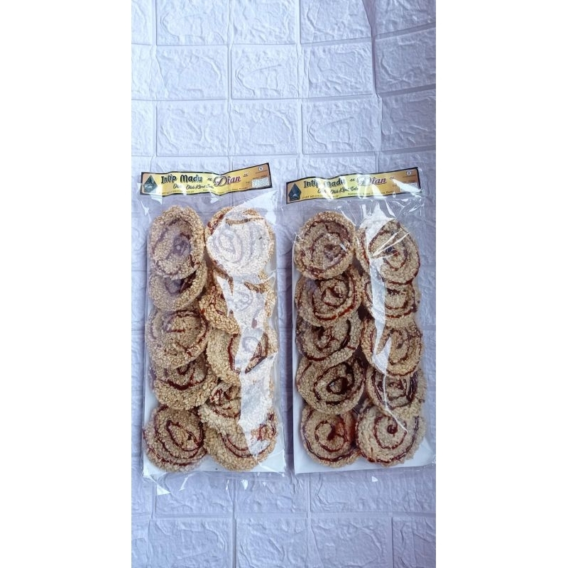 intip madu khas solo isi 10 pcs (300 gram) / intip madu / intip camilan khas solo