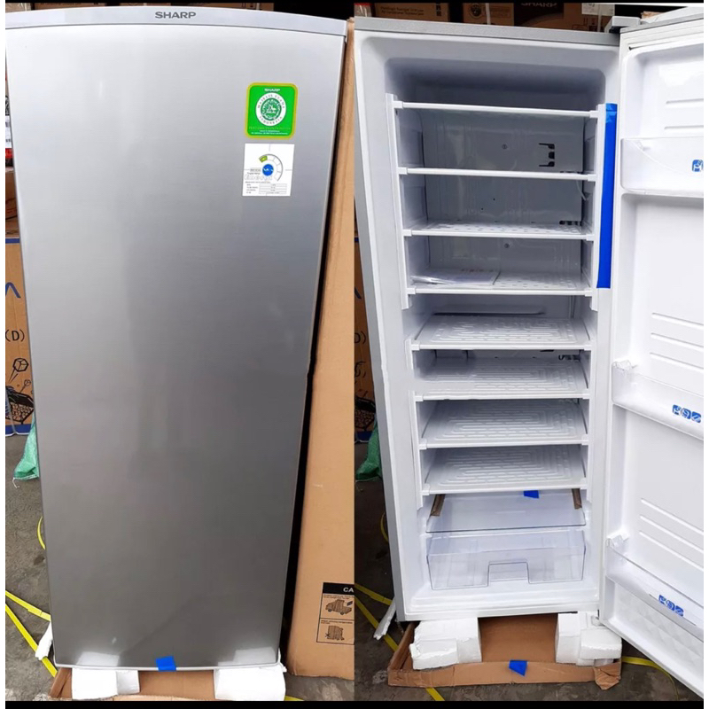 Kulkas SHARP Friser Freezer Pembeku 8 RAK FJ-M195NSS Bisa buat ES BATU