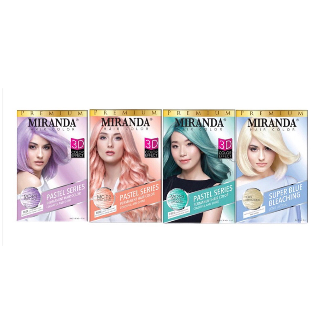 MIRANDA Hair Color Pastel Series | Semir Pewarna Rambut Pastel | Bleaching | Peach | Taro
