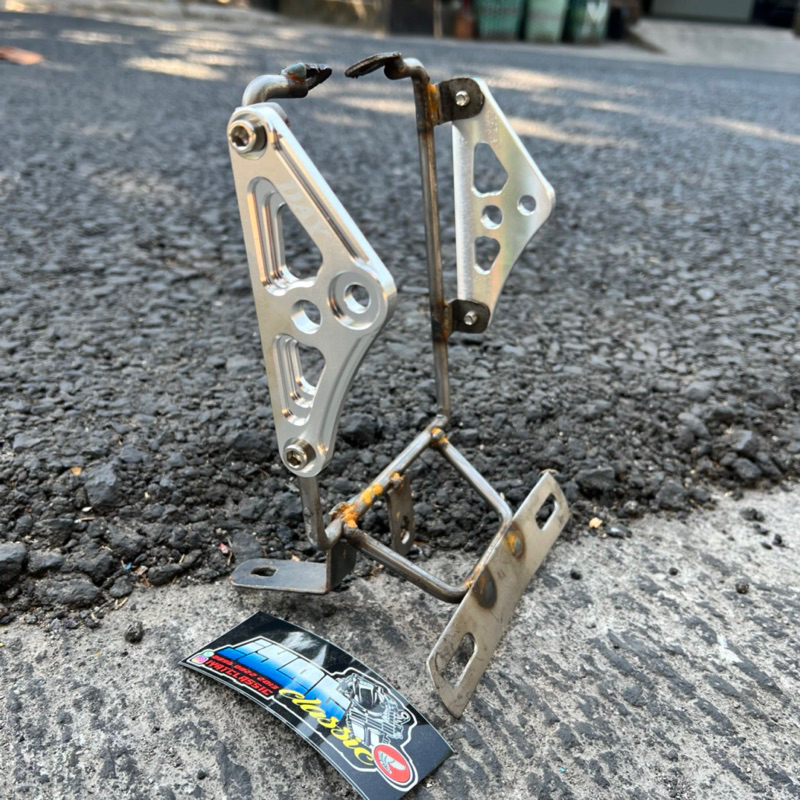 Breket lampu cnc set tralis kupingan cnc lampu cnc set dudukan lampu pnp shok ninja pangkon lampu cn