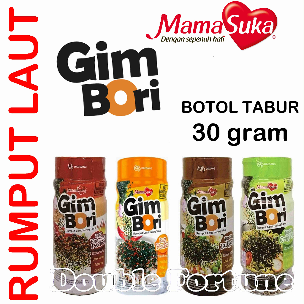 

GIM BORI RUMPUT LAUT KERING TABUR BOTOL 30gr MAMASUKA