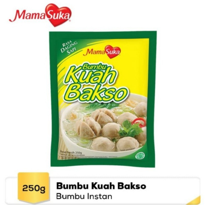 MAMASUKA BUMBU KUAH BAKSO SAPI  SACHET 250 gr  BUMBU MASAK INSTAN