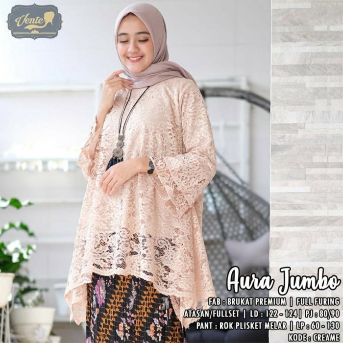 {ATASAN SAJA} KEBAYA JUMBO /KEBAYA RINJANI /KEBAYA BRUKAT /BLOUSE KEBAYA MODERN /ATASAN KEBAYA WARNA