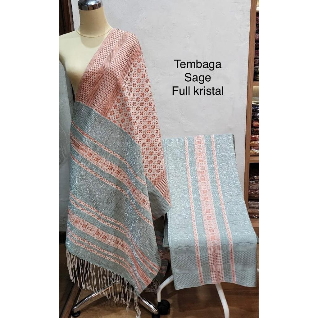 Songket Tumtuman Sarung Selendang Wanita Tanpa Sambungan