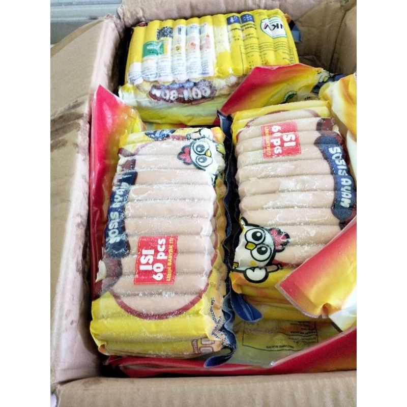 

sosis bonbon coklat isi 60