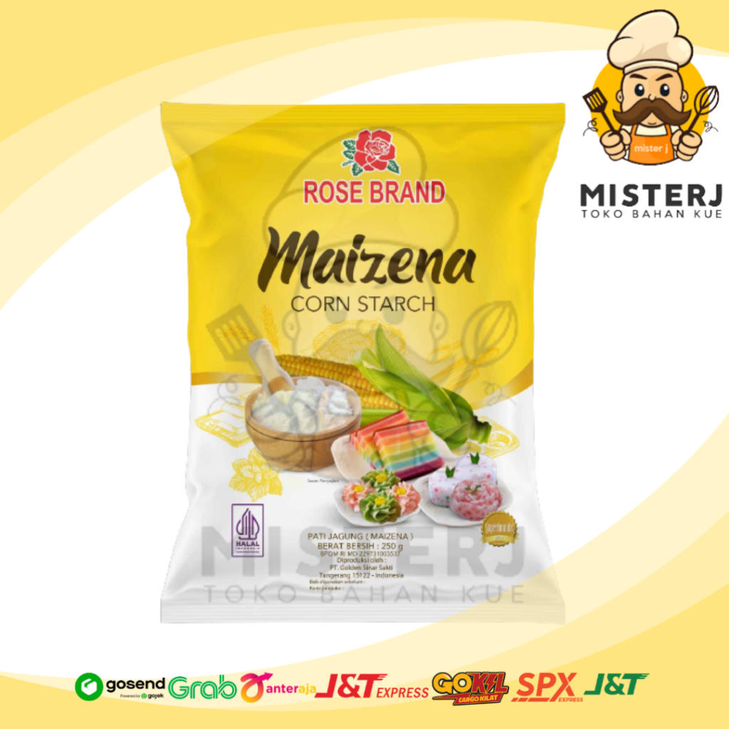 

Rose Brand Tepung Maizena | 250 Gram | Tepung Maizena Kemasan Pabrik | Corn Starch