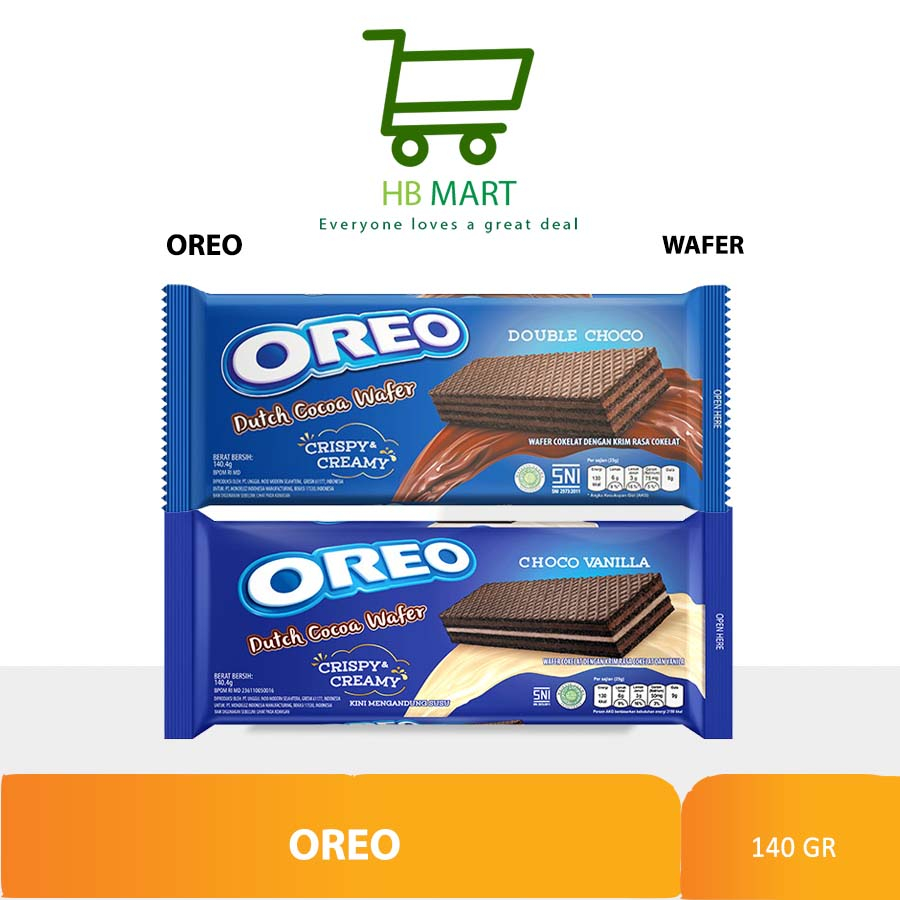 

OREO DUTCH COCOA WAFER CHOCO VANILLA 140.4GR