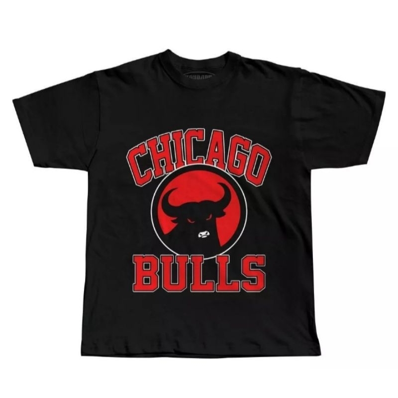 KAOS BAJU CHICAGO BULLS PDIP TERBARU-KAOS PARTAI PDI PARODI BAHAN ADEM CUTTON ASLI 100% KEREN BLACK