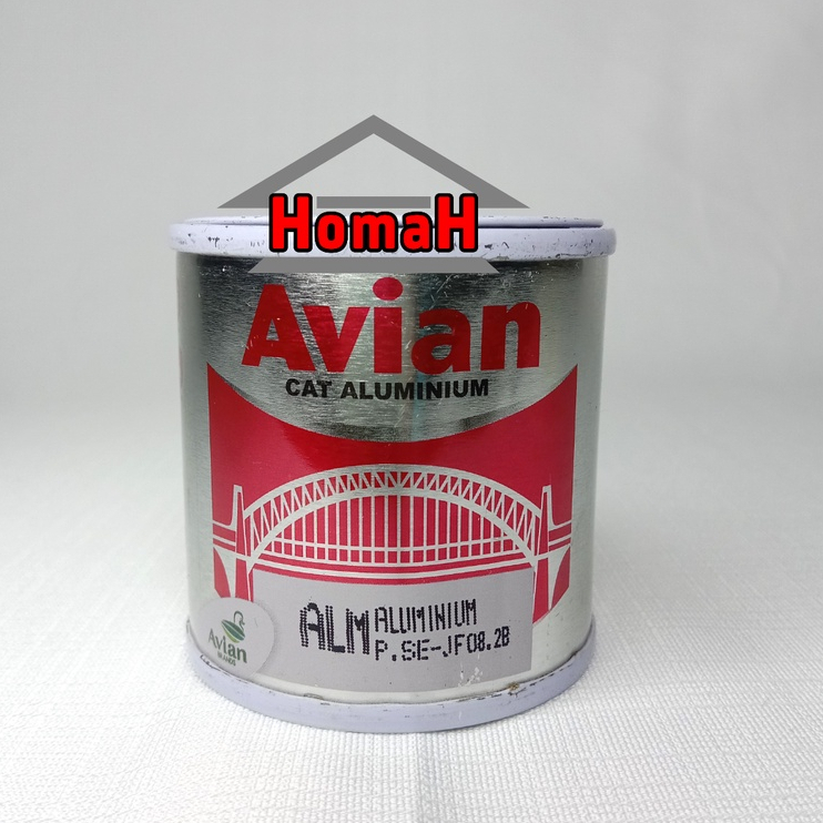 

AVIAN CAT MINYAK ALUMINIUM 100 cc SILVER BRONZE PERAK CAT BESI ALUMUNIUM PAINT
