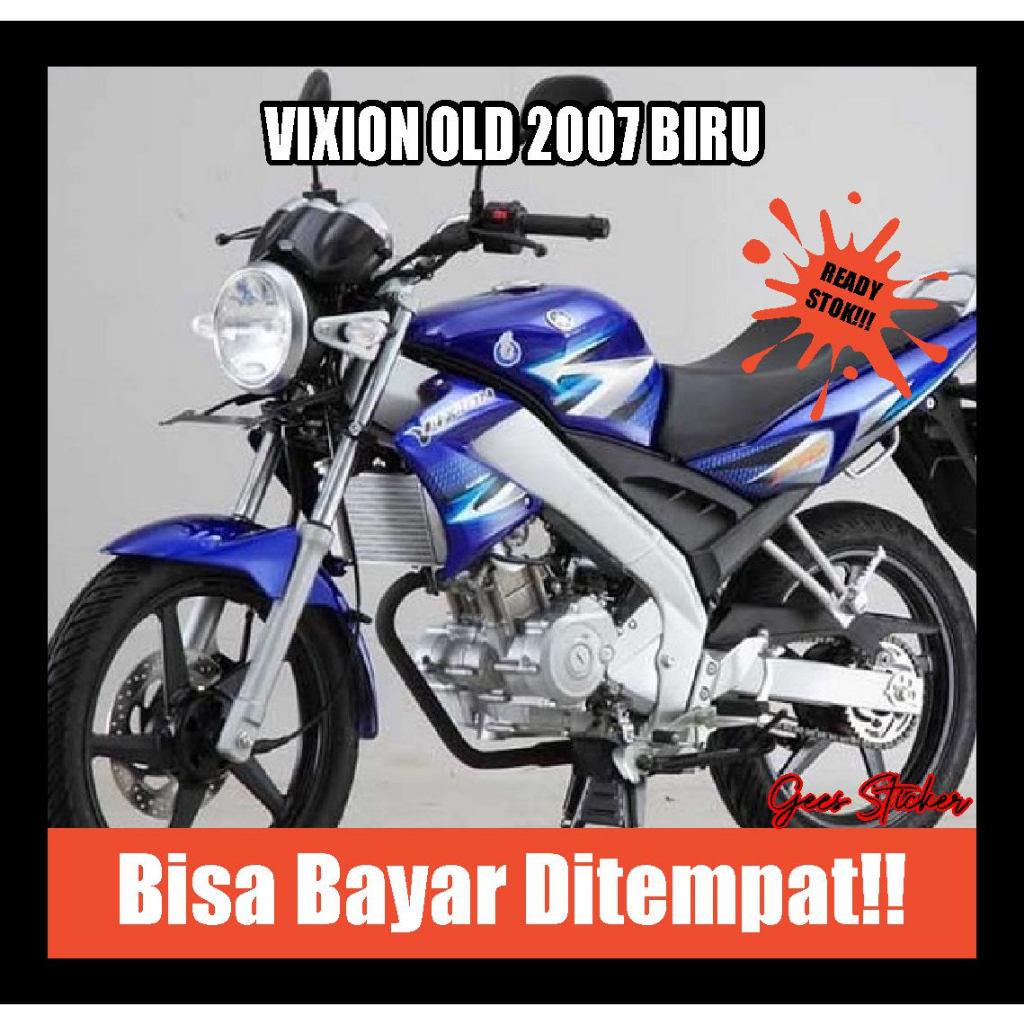 striping vixion old 2007 biru