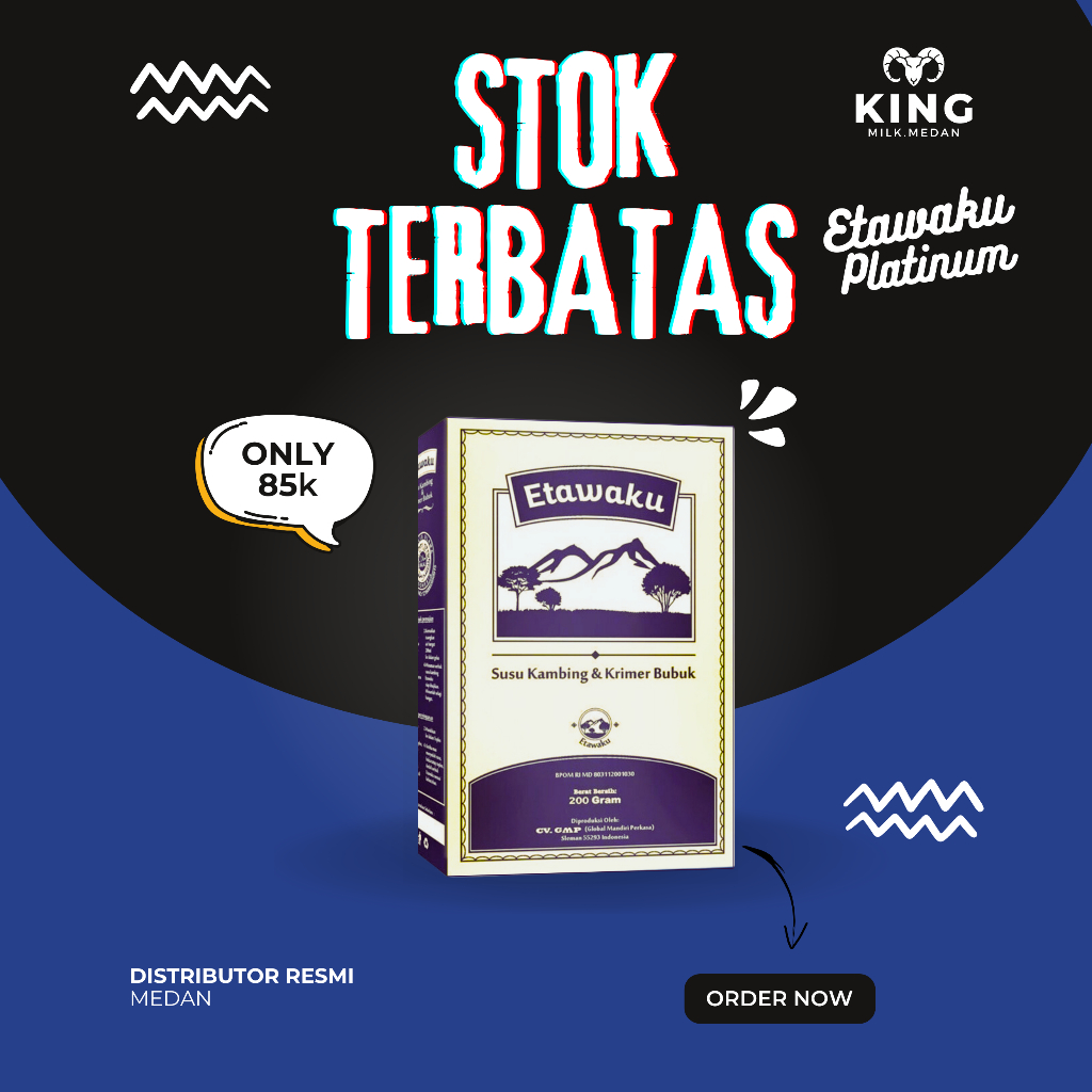 

ETAWAKU PLATINUM 3X ATASI MASALAH PERNAFASAN - Susu Kambing Etawa / Susu Formula Krimer Rendah Gula -