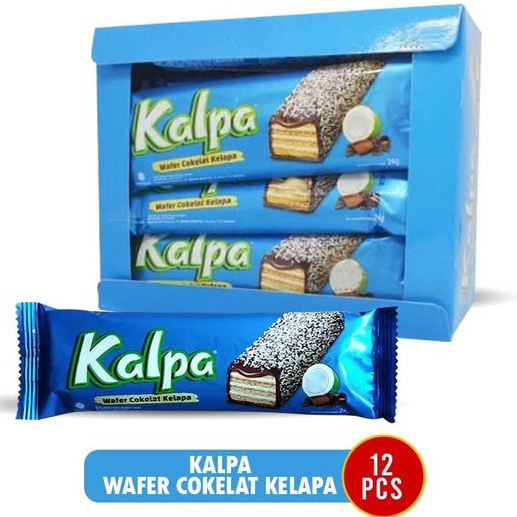 

Kalpa Wafer Coklat Kelapa 1BOX ISI 12PCS