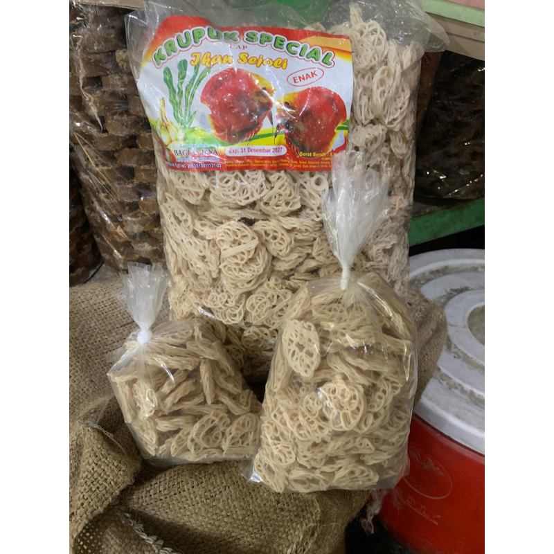 

Kerupuk Ikan Mentah Bulat cap Ikan Sejoli / Kerupuk Seblak Repack 250 gram/ 500gram