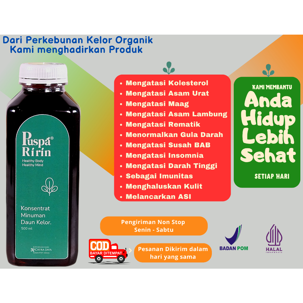 

BEST SELLER PUSPARIRIN EKSTRAK DAUN KELOR 500ml - Herbal Ampuh Mujarab Keluhan Berbagai Penyakit