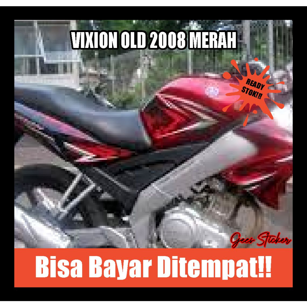 striping vixion old 2008 merah
