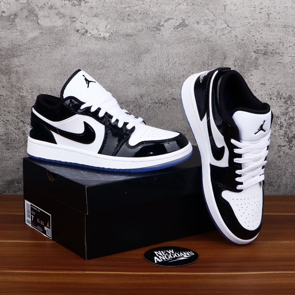 AJ 1 Low SE Concord Black White Glossy