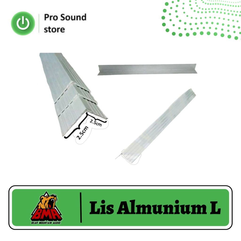 Lis Almunium L  / HARDCASE LIS SIKU L / List Siku L Aluminium Flightcase Panjang 3 Meter