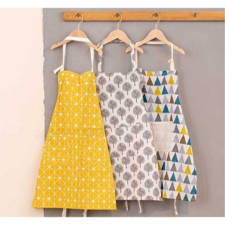 APRON CELEMEK MASAK CELEMEK KAIN KATUN APRON MASAK KOREA HOME APRON