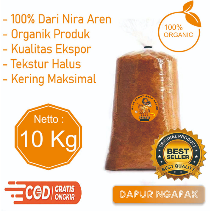 

10 KG / 10000GRM Gula Aren Bubuk Organik Palm Sugar Gula Semut Murah