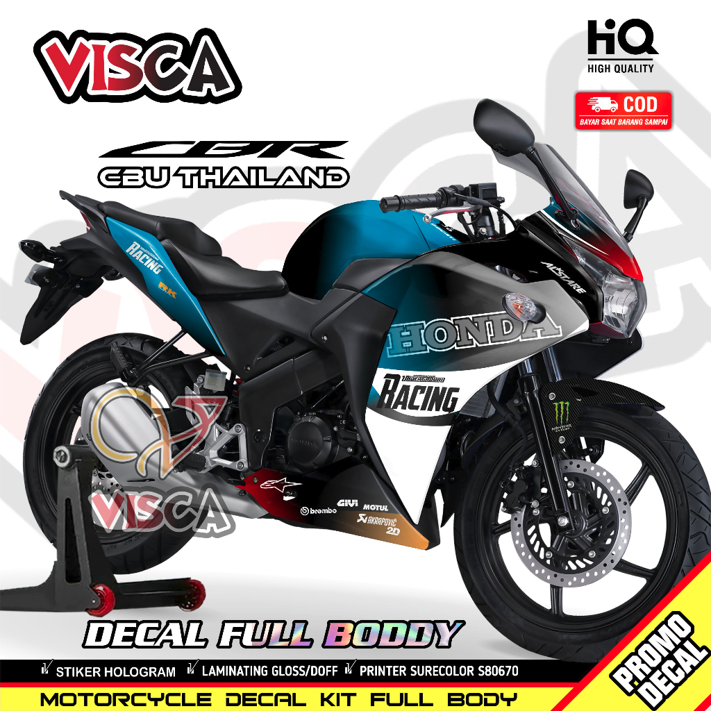 Decal Cbr 150R Cbu Thailand Full Body Striping Cbr 150r Cbu Thailand Stiker Cbr 150r Cbu Thailand UN