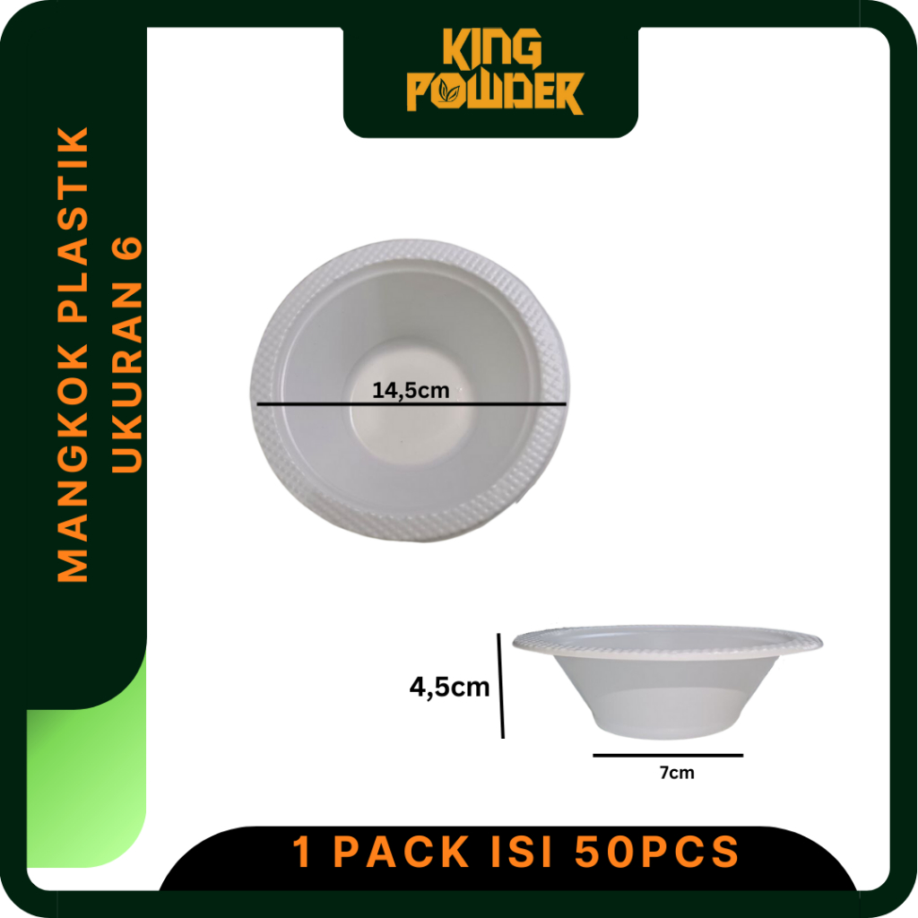 Mangkok Plastik M7 | Mangkok Bubur plastik | Mangkok Mika M6