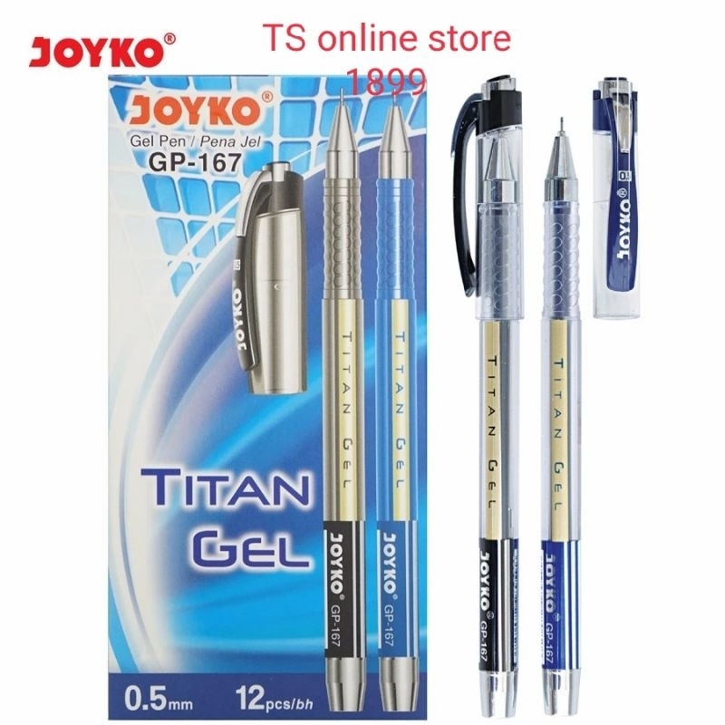 

Pulpen joyko gel Titan GP-167/ Pena joyko jel Titan GP-167/ boilpen joyko Titan jell GP-167