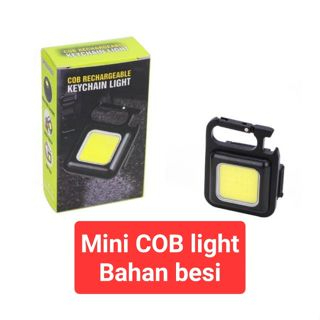 Mini COB keychain light rechargeable lampu led gantungan kunci lampu camping emergency lampu LED cas