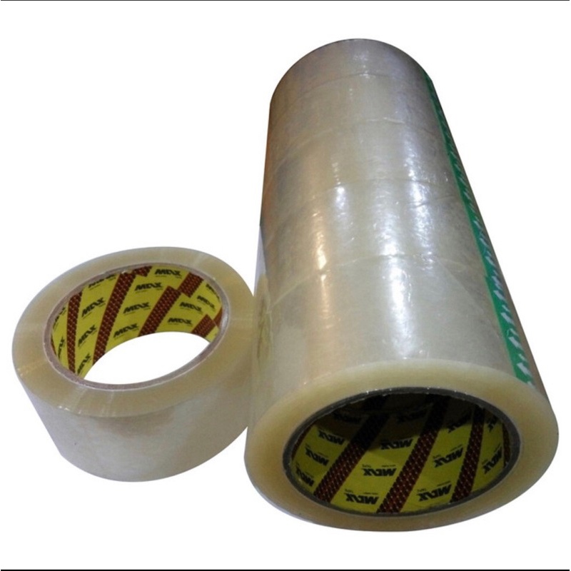 

Lakban MAX OPP tape 45mm x 90yard FULL (yg. merek lain banyak bancinya) / slop / 6 roll.