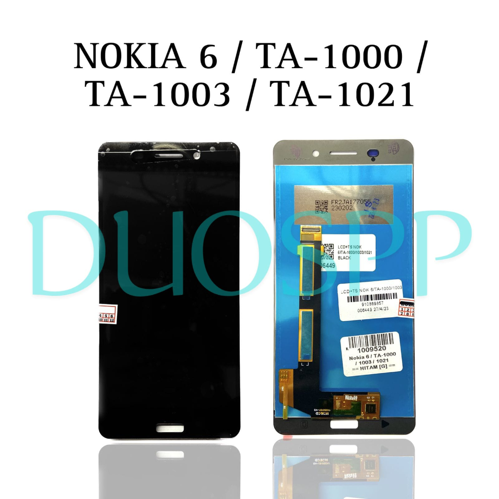 LCD TOUCHSCREEN NOKIA 6 / TA1000 - TA1003 - TA1021 LCD TS FULLSET NOKIA6