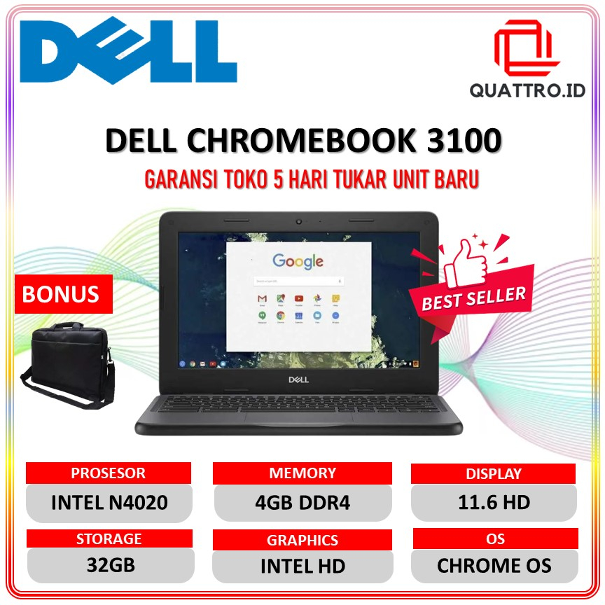 Dell CHROMEBOOK 3100 Intel N4020 4GB/32GB Chrome OS