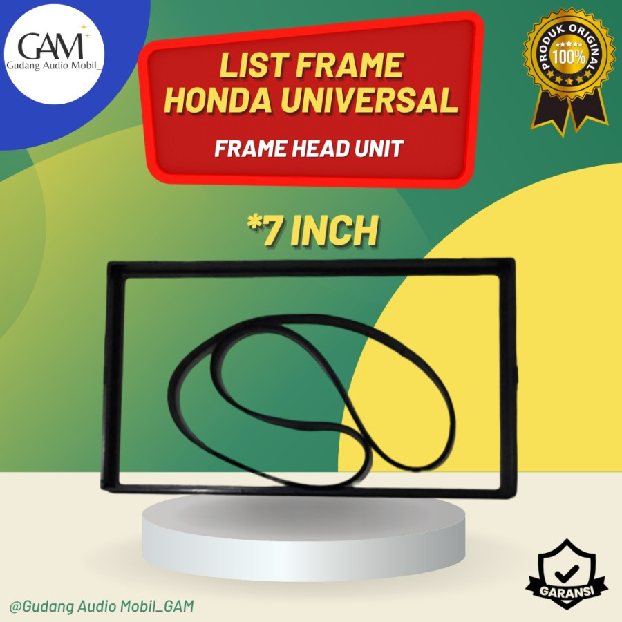 FRAME LIST HEAD UNIT 7 INCH HONDA UNIVERSAL