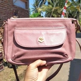 TAS SELEMPANG SAVVY PINK SEKEN MULUS