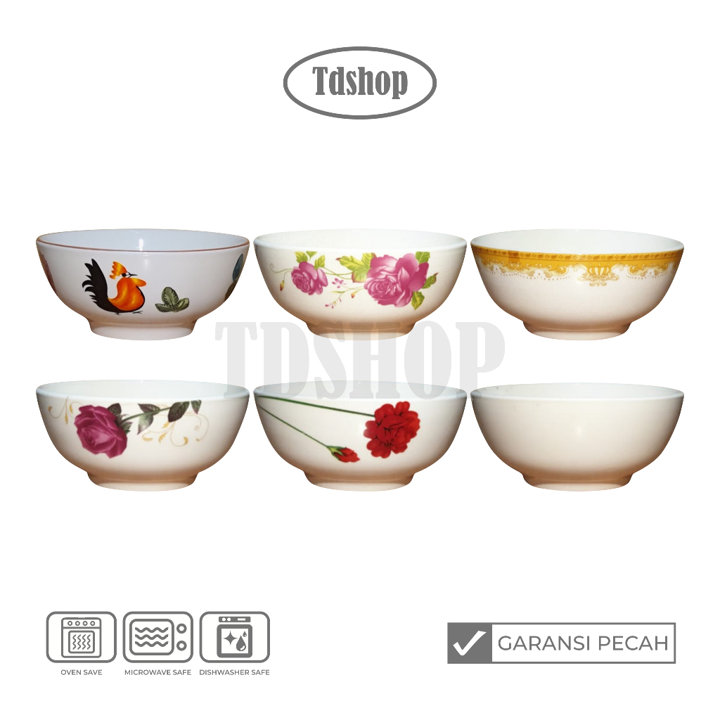 TDSHOP MANGKOK KERAMIK SAYUR SOP NASI THICK RICE KUAH BESAR 7in 8IN & 9IN 1 PCS