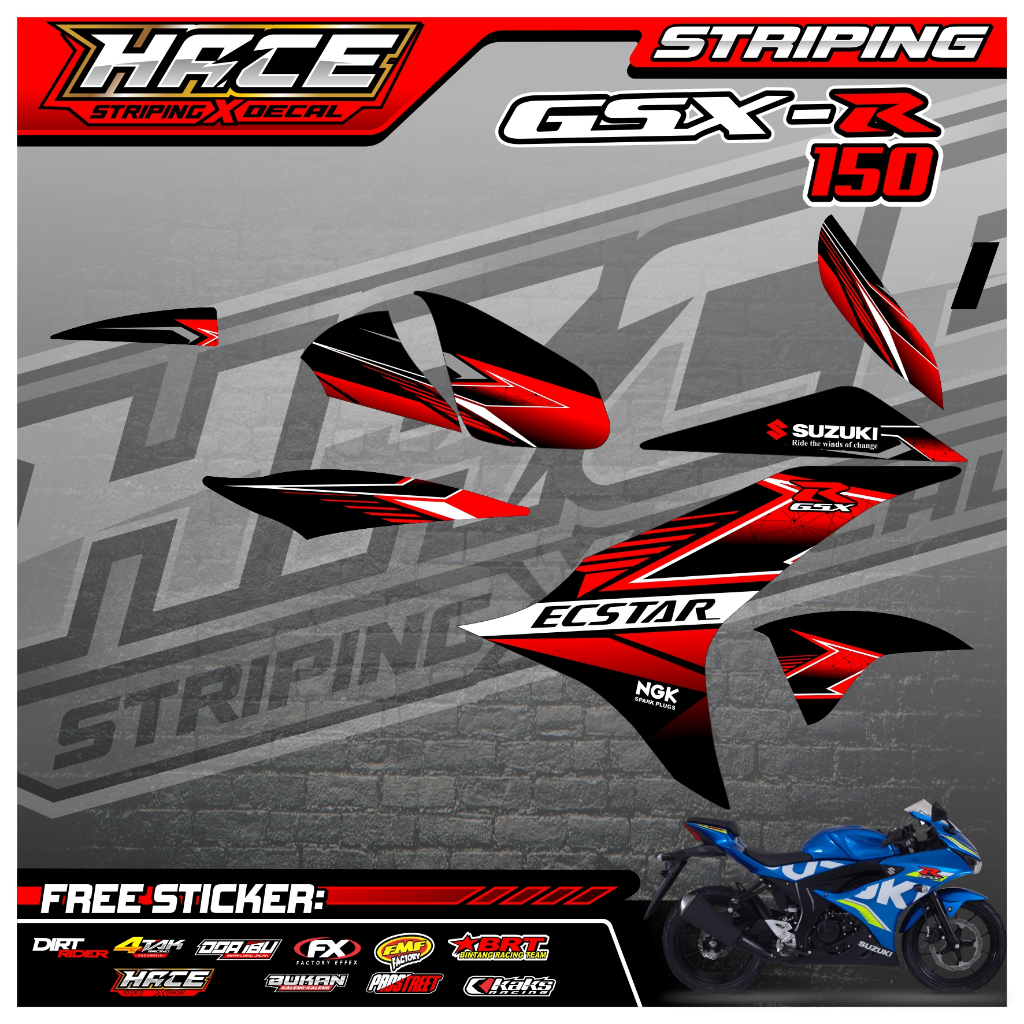 39 STRIPING GSX-R 150 - STRIPING GSX-R 150 PREMIUM GRAFIK