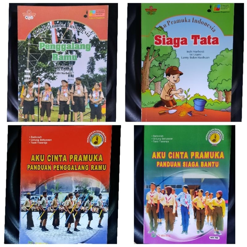 Buku Pramuka Indonesia.Siaga Bantu.Siaga Tata.Penggalang Ramu.Penggalang Rakit.