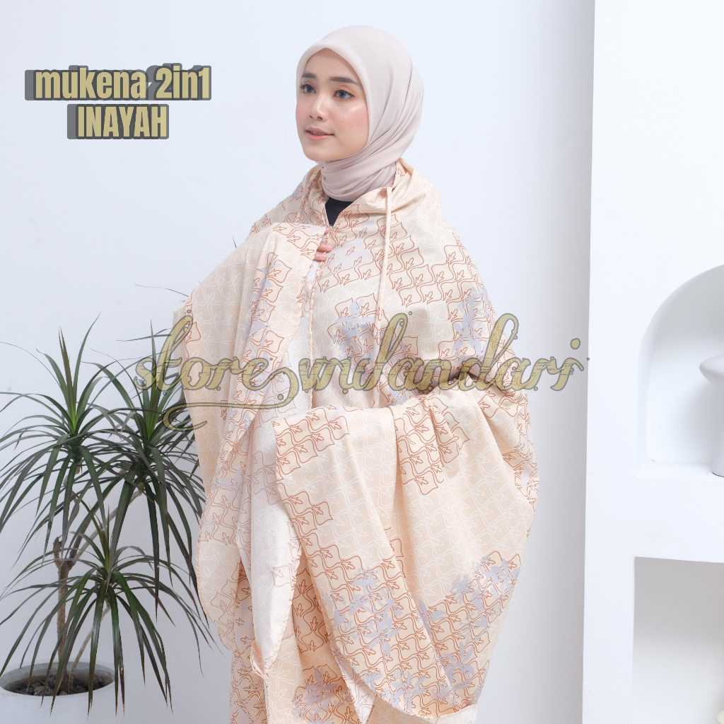 terbaru mukena printing inayah by store.wulandari mukena 2in1 mukena travel mukena traveling mini