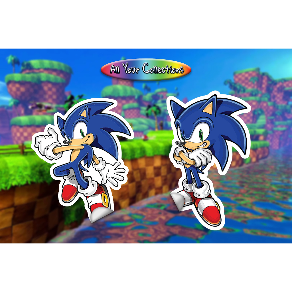 

STICKER SONIC THE HEDGEHOG HOLOGRAM & VINYL STIKER CUTTING