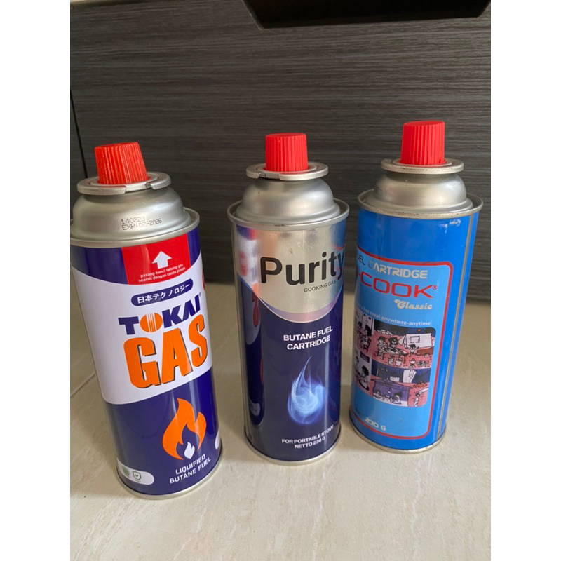 Gas portabel kosong/ Kaleng Gas