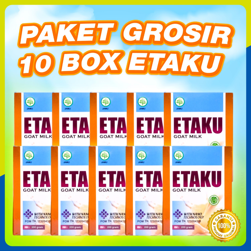 

PAKET 10 BOX ETAKU – Susu Kambing Etawa Anak & Dewasa Pengganti Susu