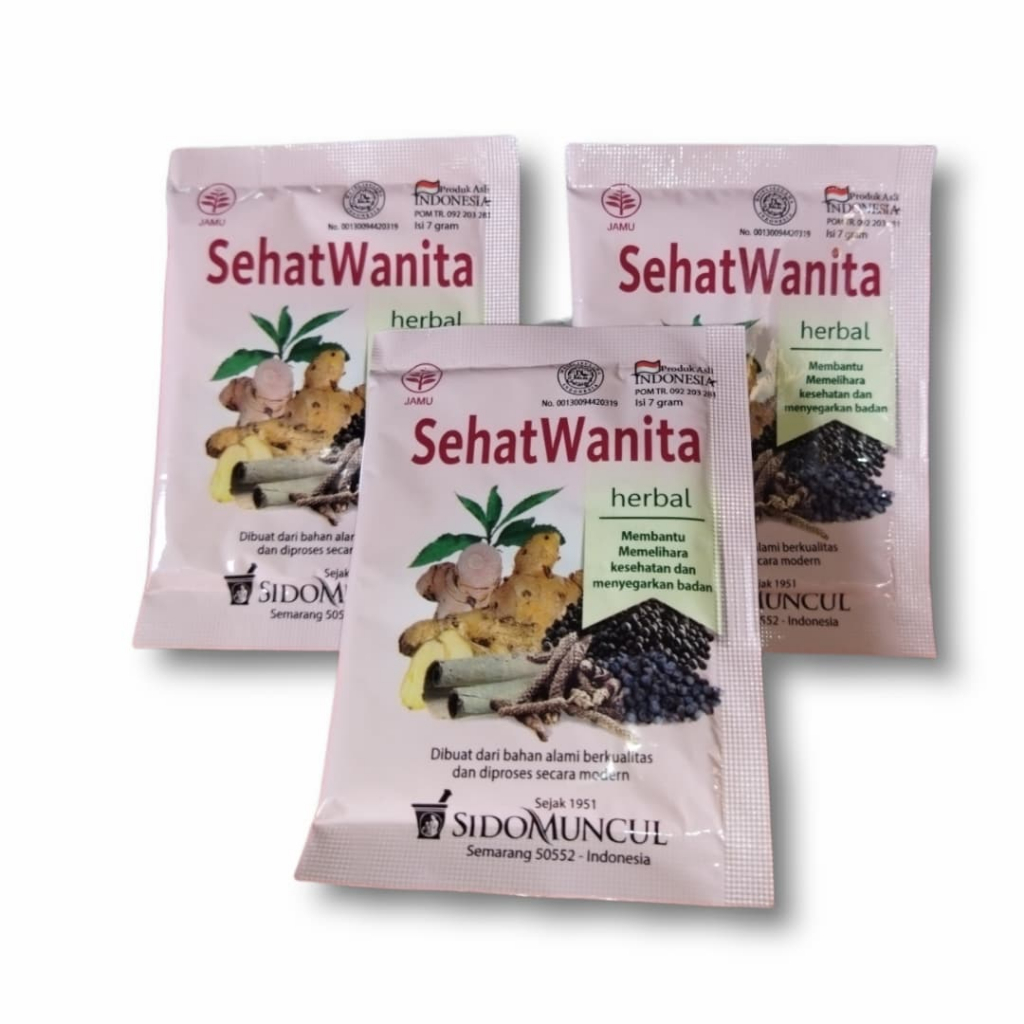 

Sehat Wanita | SidoMuncul | 1 pcak @10 sachet | Khusus Wanita