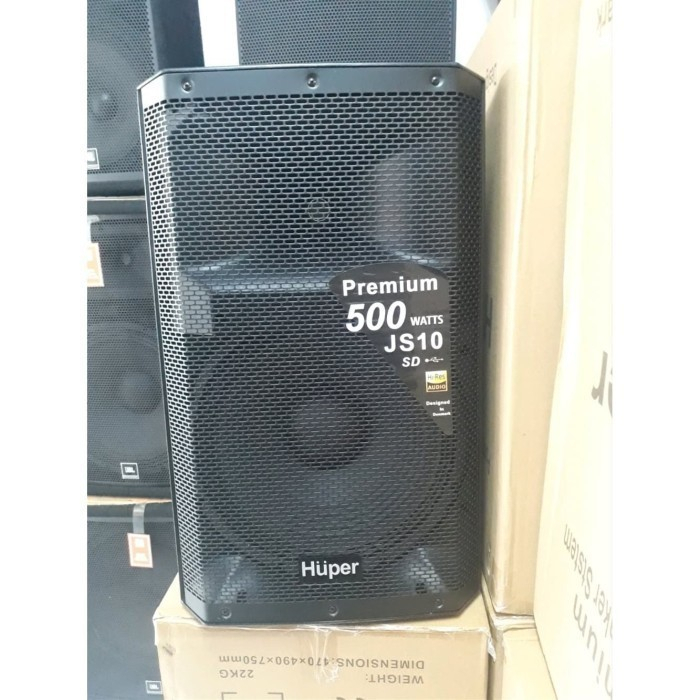 speaker aktif huper premium js10 500watt huper js 10 ORIGINAL (SATUAN)